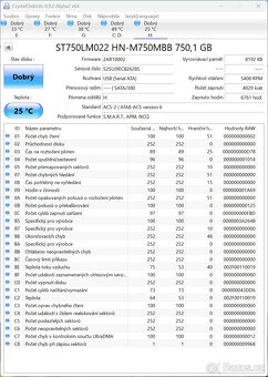 HDD Samsung 750 GB 5400 ot. 2,5 " - 3