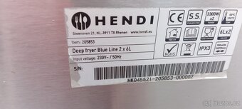Fritéza dvojitá Hendi 2X6 lit 220V - 3