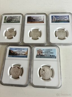 Kompletni. Nadherna amerika $0.25 centu - 3