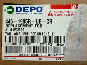 Zadní světlo Audi A6 - 3