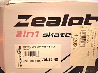 Dětské stavitelné brusle 2v1 inline / lední / kolečkové - 3