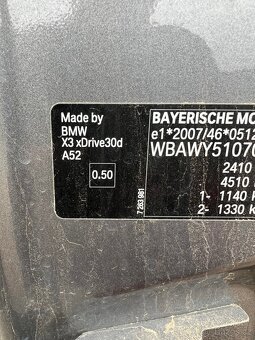 BMW X3 F25 přední dveře - 3