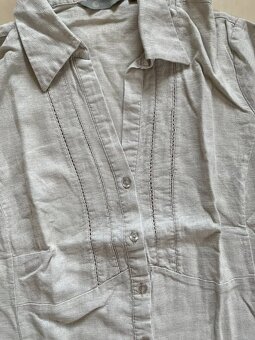 Lněná halenka, vel 16/XL/XXL, Mia moda - 3