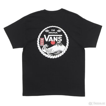 Vans tričko japan exclusive vel. M černá/bílá - 3