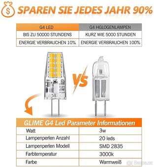 LED žárovka, G4 do digestoře apod. (se slevou), 5 ks - 3