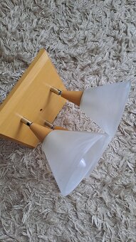 Stropní svítidlo, 3 žárovky, mléčné sklo - 3