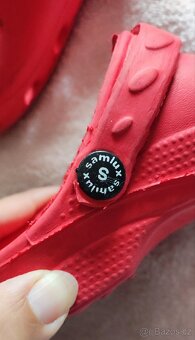 Dětské červené Crocs boty, vel. 28 - 3