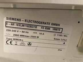 Pračka Siemens Siwamat XLM 1162 - 3