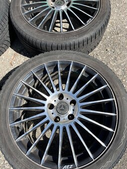 Hezké lité kola AEZ 18’’ 5x112 + zimní pneu 225/45 zdarm - 3