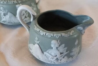 Cukřenka a konvička na smetanu, Wedgwood, Anglie - 3