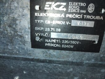 Elektrická pečící trouba - 3