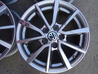 Alu disky šedé na VW, 16", 5x112, ET 48, šířka 6J - 3