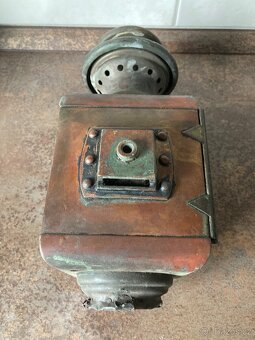 Starožitná mosazná lucerna pro kočáry - 3