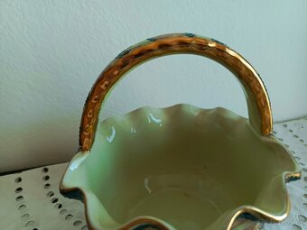 RETRO ČÍNSKÝ BOHATĚ ZDOBENÝ KOŠÍK S UCHEM - 3