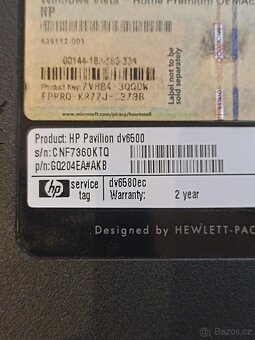 Notebook HP Pavilion dv6000 - 3