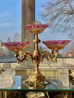 Ruby Glass Stand s 4+1 misky - 3