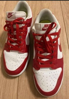 Boty Nike dunk low červene - 3