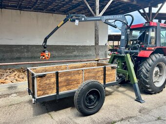 Vlečka s hydraulickou rukou FARMA - 3
