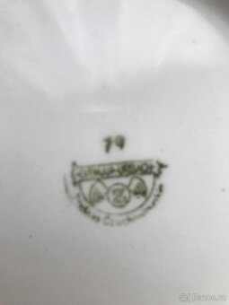 5 keramických dezertních talířů - 3