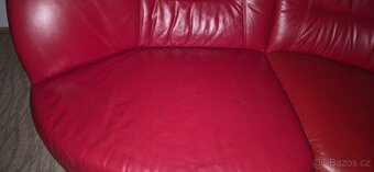 Kožená sedaci souprava. - 3