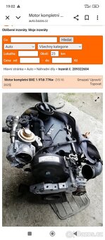 Motor 1.9TDI 77kw - 3