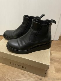 Černé kotníčkové zimní boty Lasocki - 3