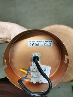Závěsná lampa Georgio střední 40 cm 1 světle měděná - 3