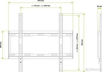 AlzaErgo F205B Frame fixní 32"-55" - 3