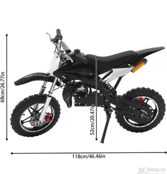 Dětská kroska motorka 49cc 2t - 3
