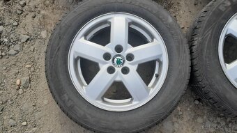 ALU 15 " Škoda orig Eleganc zimní+letní 195/65 R15 - 3