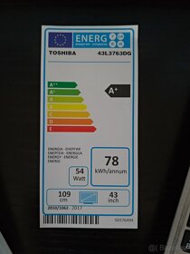Smart HbbTv Televize Toshiba 43" (109 cm) - 3