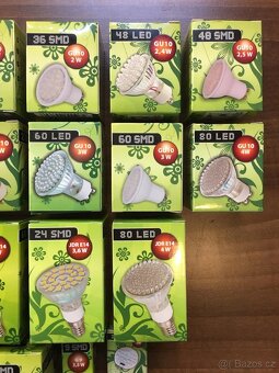 Predam nove led ziarovky patice GU 10, E 27, E 14, G 9, G 4: - 3