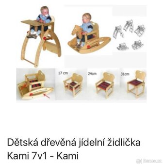 Jídelní židlička Kami 7 v 1 - 3