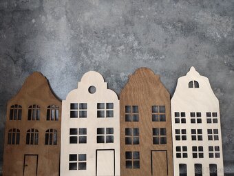 Dřevěné domečky - dekorace - 3