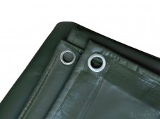Zakrývací plachta KATARO zelená / šedá PVC 550g/1m² - 3
