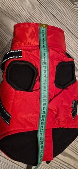 Zimní bundička pro psa,vespod fleesová,teplá,vel.M - 3