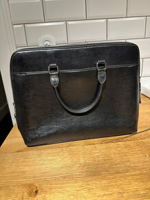 černá kožená taška Baťa - 3