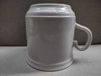 Porcelánový hrnek č.4 bez dekoru, v barvě bílá - 3