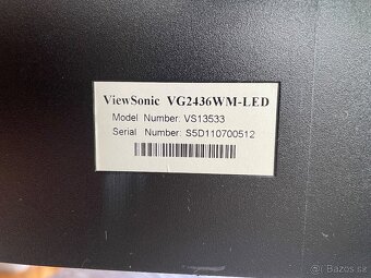 MONITOR ViewSonic VG2436WM 24" TN LED FULL HD - 3