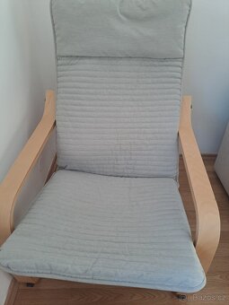 IKEA Křeslo s podnožkou pod nohy POÄNG - 3