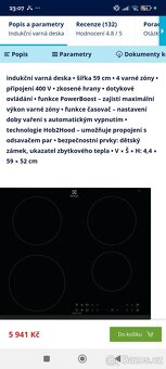Indukční varná deska Electrolux LIR60430 černá - 3