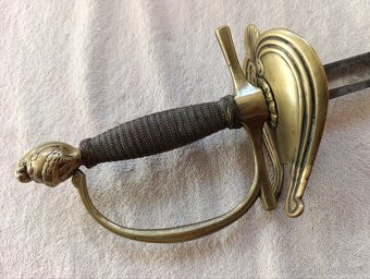 Francouzský gravírovaný důstojnický kord - 1790-1820 - I.C.B - 3