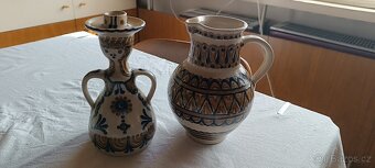 Keramický svícen a džbán - 3