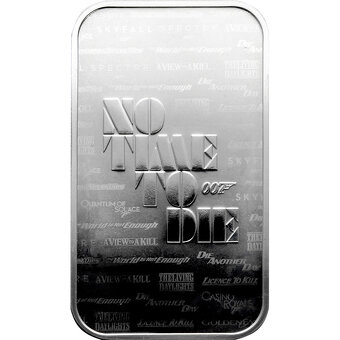 2x 1oz stříbrný investiční slitek James Bond 2020 2022 - 3