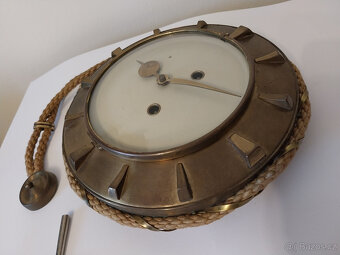 Mosazné nástěnné hodiny Diehl, 60tá léta - 3