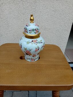 starožitná, porcelánová, déza s víkem - 3
