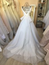 Krásné svatební šaty vel. 32-36 - 3