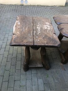 Restaurační stoly venkovní masivní stoly - 3