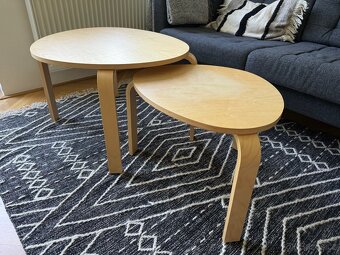 Sada stolků Ikea, sada 2 ks, bříza dýha - 3