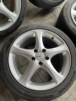Zánovní alu kola 5x112 včetně letních pneu 225/45R17 - 3